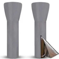 CUHOC Diamond 226 x 85 x 48 cm heaterhoes zilvergrijs