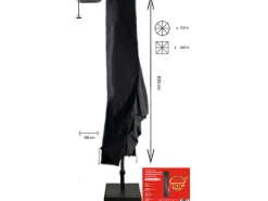 CUHOC Golden Label 230 cm parasolhoes - Black