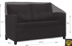 CUHOC Golden 224 x 84 x 66 cm tuinbankhoes