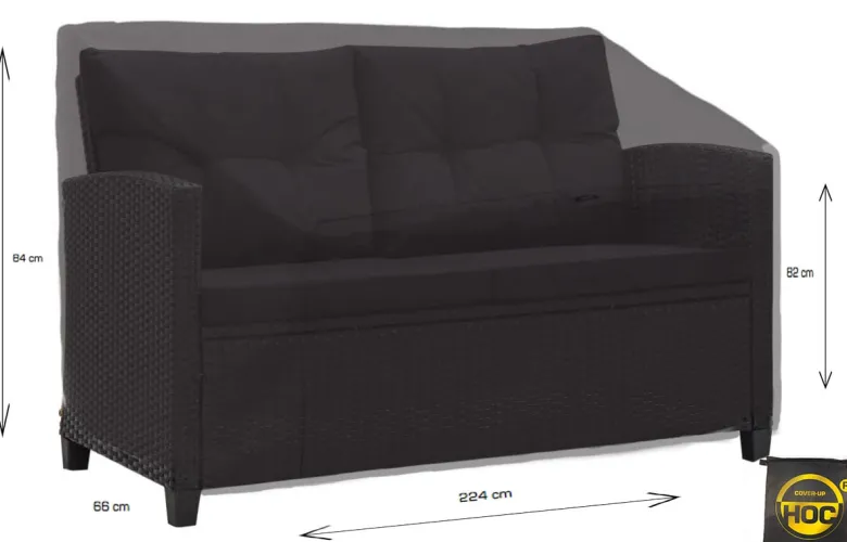 CUHOC Golden 224 x 84 x 66 cm tuinbankhoes