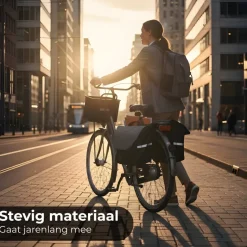 CUHOC 20 liter dubbele fietstas met kliksysteem en reflectie
