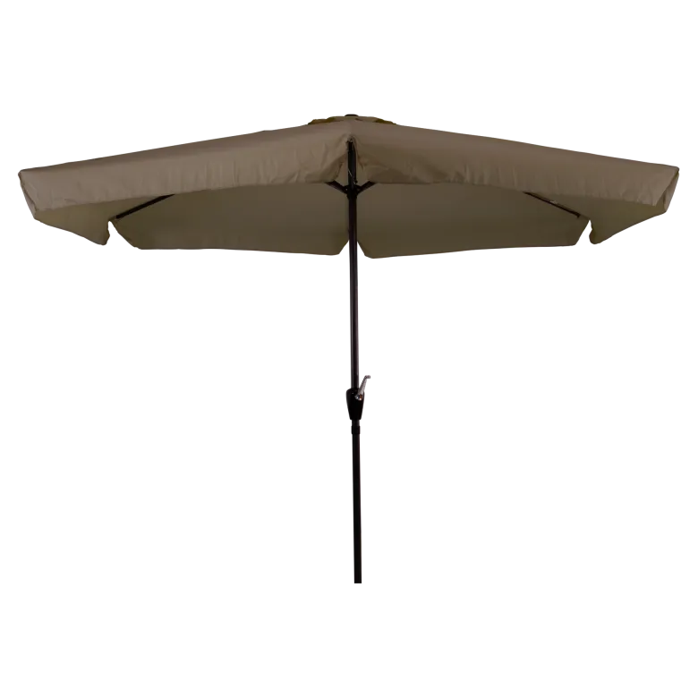 CUHOC Ø3m parasol taupe met Basic parasolhoes