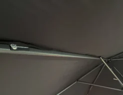 CUHOC Ø3m parasol zwart met Basic parasolhoes