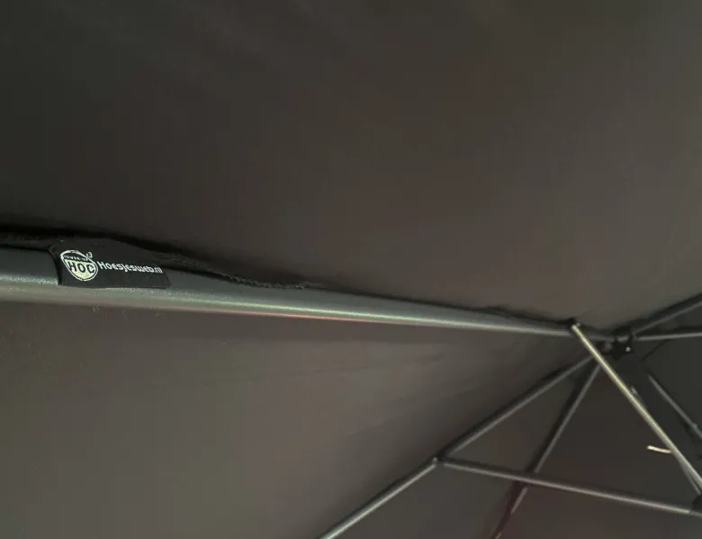 CUHOC Ø3m parasol zwart met Basic parasolhoes