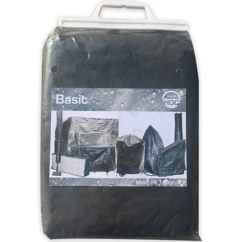 CUHOC Ø3m parasol zwart met Basic parasolhoes