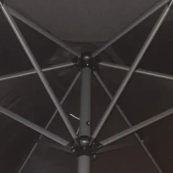 CUHOC Ø3m parasol zwart met Redlabel parasolhoes