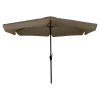 CUHOC Ø3m stokparasol taupe met volanten