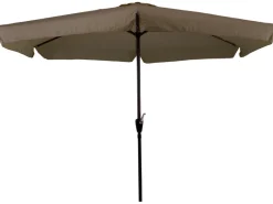 CUHOC Ø3m stokparasol taupe met volanten