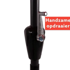 CUHOC Ø3m stokparasol taupe met volanten