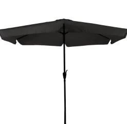 CUHOC Ø3m stokparasol zwart met volanten