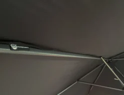 CUHOC Ø3m stokparasol zwart met volanten