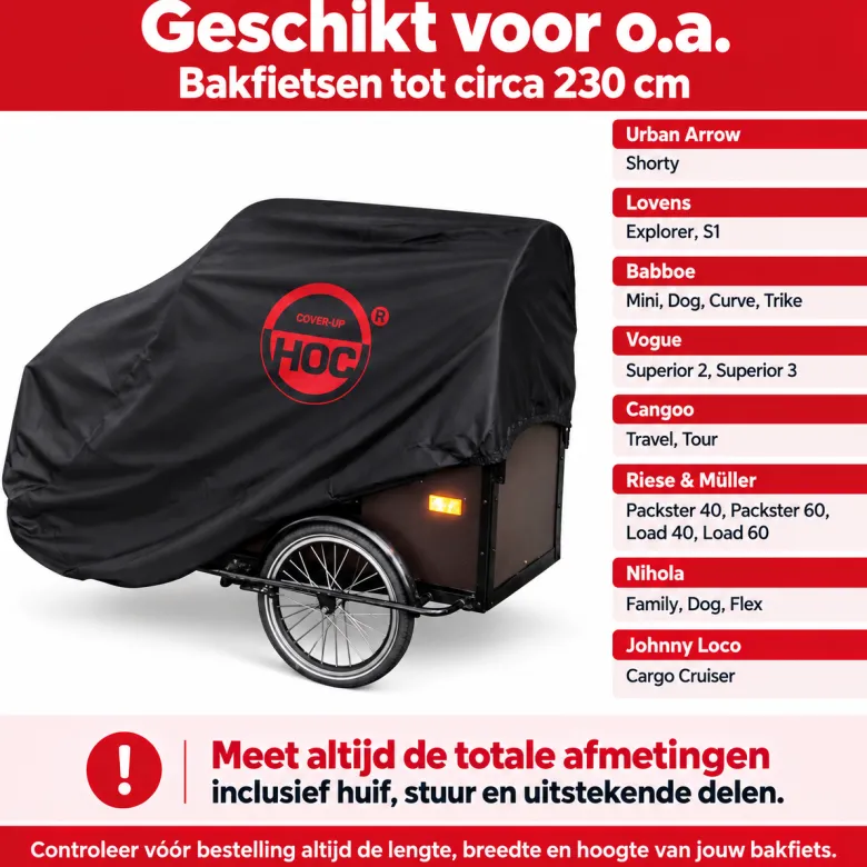 CUHOC Redlabel 245 x 105 x 125 cm bakfietshoes