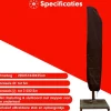 CUHOC Redlabel 205 x 57 x 40 cm zweefparasol hoes