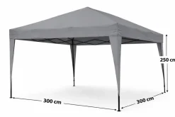 CUHOC 3 x 3 m easy-up partytent - Grey
