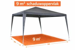 CUHOC 3x3 m partytent - Grey