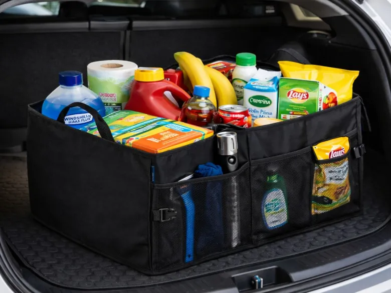 CUHOC 56 x 39 x 26,5 cm kofferbak organizer - Black