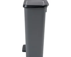 Curver Compatta 50 liter prullenbak - Grijs/Zwart