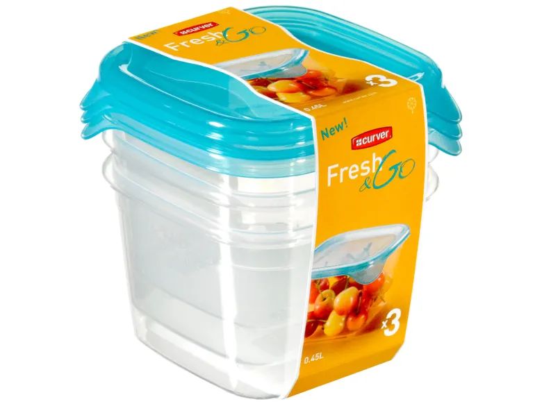Curver Fresh&Go vershouddozen - 3 x 0,45 liter