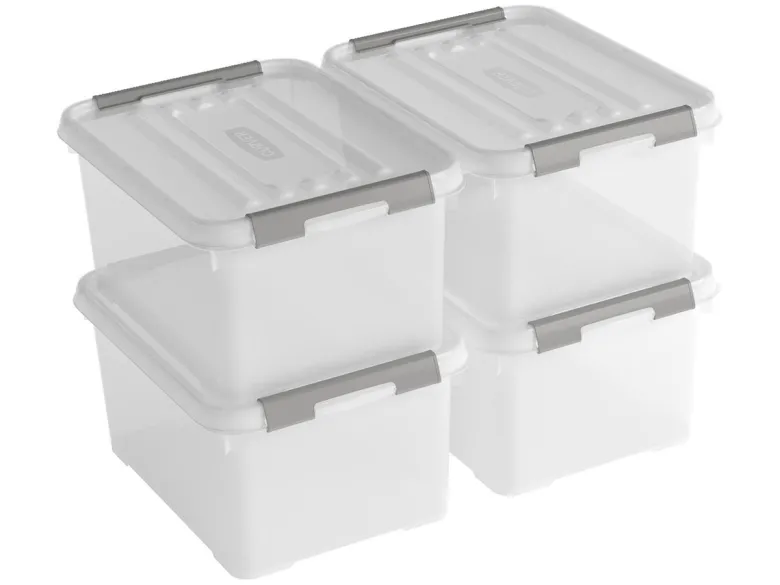 Curver Handy+ 15 liter opbergbox met deksel - 4 stuks