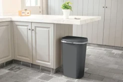 Curver Mistral Flat 50 liter prullenbak - Antraciet