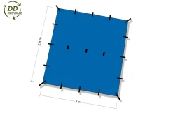 DD recycled 3 x 2.9 meter Tarp - Blue