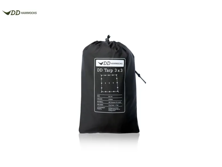 DD 3 x 3 meter Tarp - Jet Black