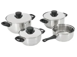 4-delige RVS pannenset