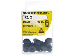 Deltafix spaanplaatschroef afdekkapje - Black