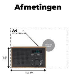 Denver DAB46W DAB+/FM Radio - Grey