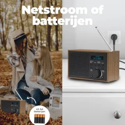 Denver DAB46W DAB+/FM Radio - Grey