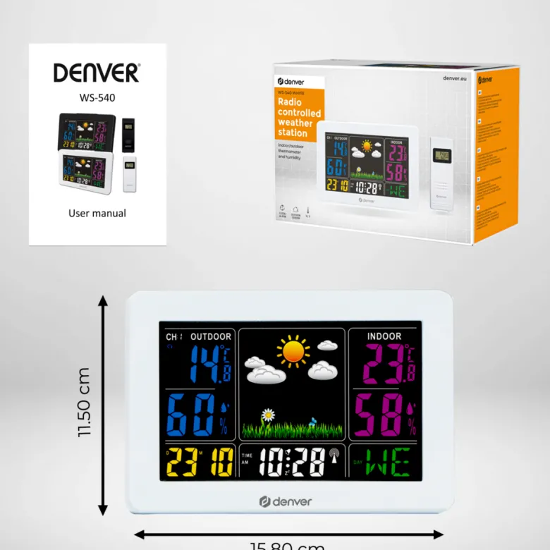 Denver WS540 radio gestuurd weerstation