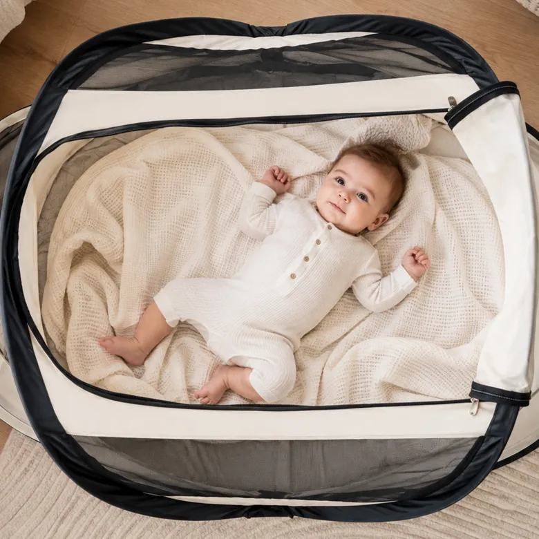 Deryan BabyBox campingbedje - Cream