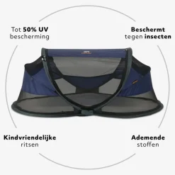 Deryan Baby Luxe campingbedje - Navy