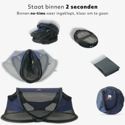 Deryan Baby Luxe campingbedje - Navy