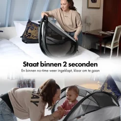 Deryan Baby Luxe campingbedje - Silver