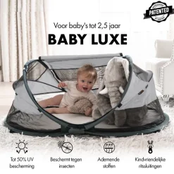 Deryan Baby Luxe campingbedje - Silver