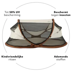 Deryan Baby Luxe campingbedje - Sand