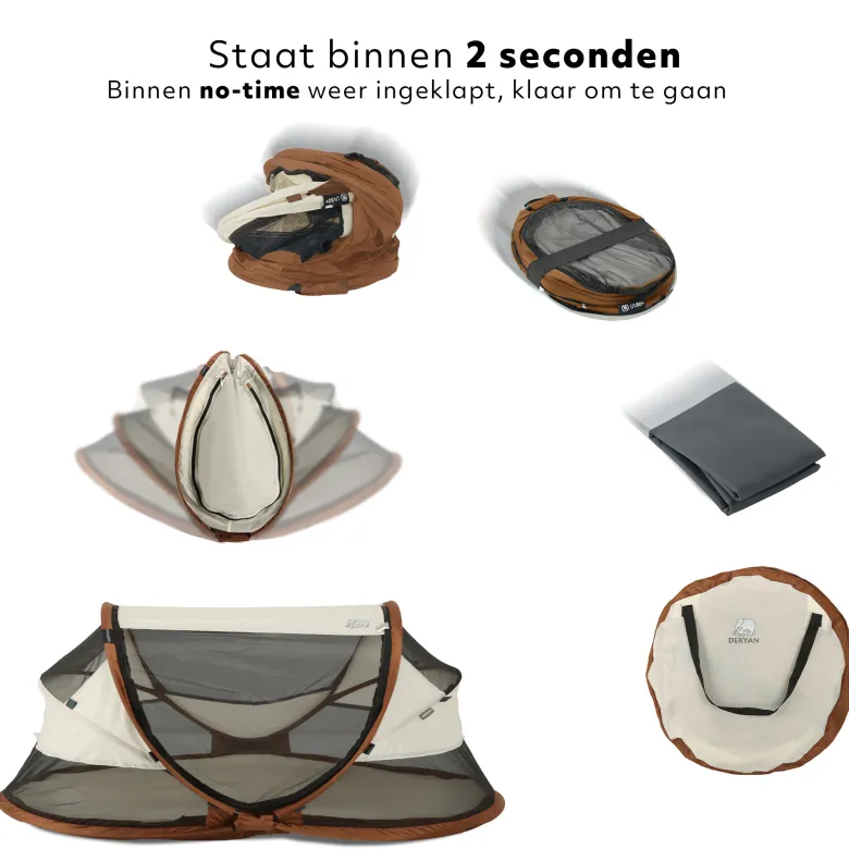 Deryan Baby Luxe campingbedje - Sand