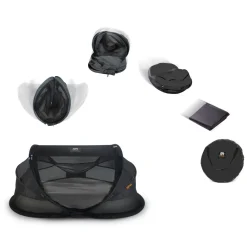 Deryan Baby Luxe zwart Campingbedje