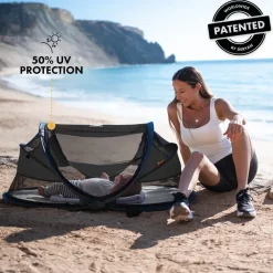 Deryan Baby Luxe zwart Campingbedje