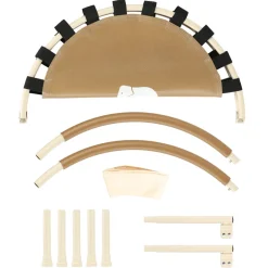 Deryan 92 cm Kinder trampoline met veiligheidsbeugel - Brown