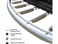 Deryan 140 cm kinder trampoline met veiligheidsnet
