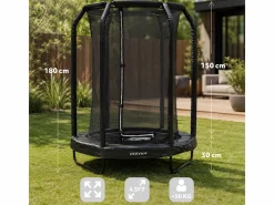 Deryan 140 cm kinder trampoline met veiligheidsnet