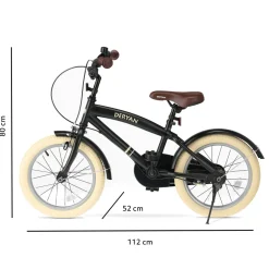 Deryan Coastline Black kinderfiets - 16 Inch