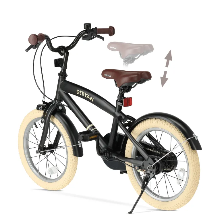 Deryan Coastline Black kinderfiets - 16 Inch