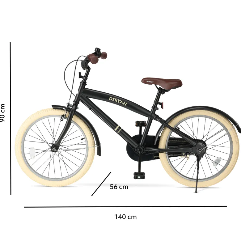 Deryan Coastline Black Kinderfiets - 20 Inch