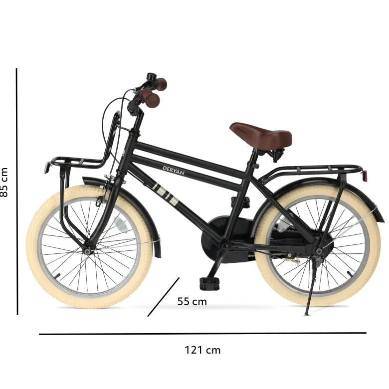 Deryan Cooper Black kinderfiets - 18 inch