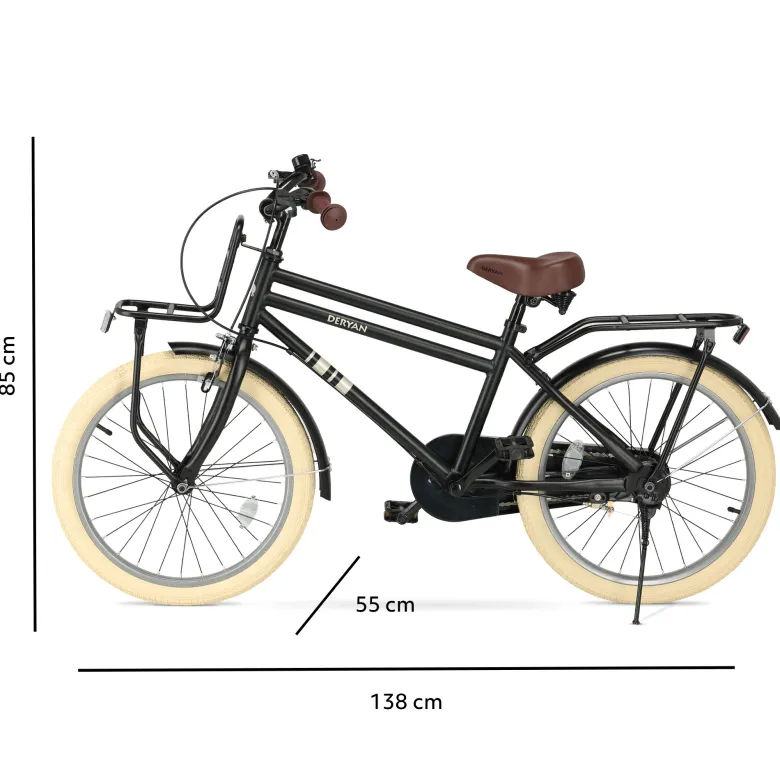 Deryan Cooper Black kinderfiets - 20 inch