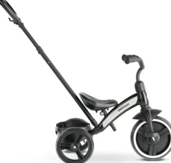 Deryan driewieler met duwstang - Black
