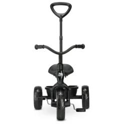 Deryan driewieler met duwstang - Black